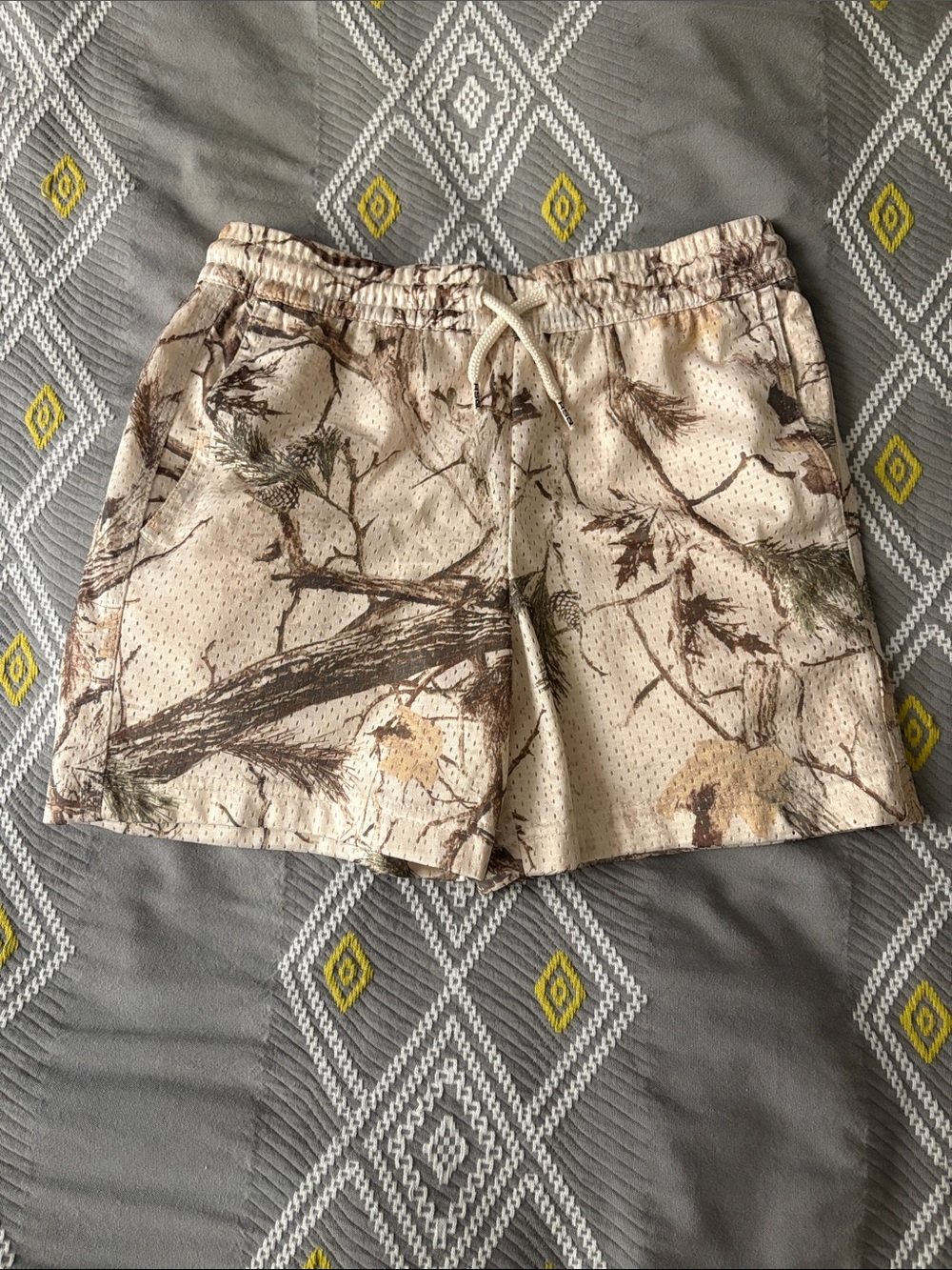 RSQ Beige Camouflage Kids Shorts